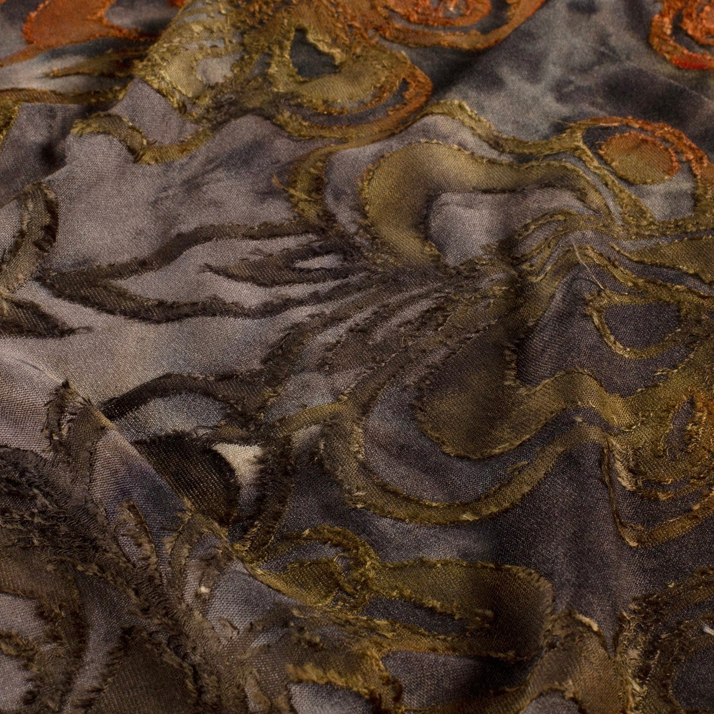 Jaquard Flowers Khaki