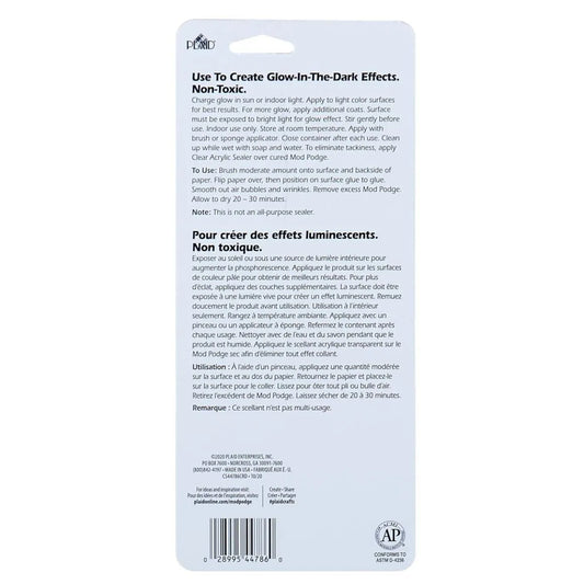 Mod Podge Glow in the dark. 4oz.