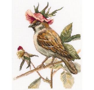 Útsaumur - Flower hat