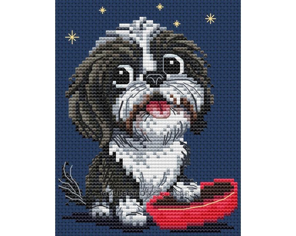 Útsaumur - Friendly Woof!