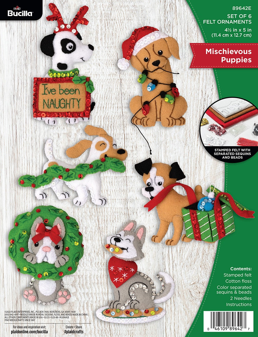 Bucilla - Mischievous Puppies