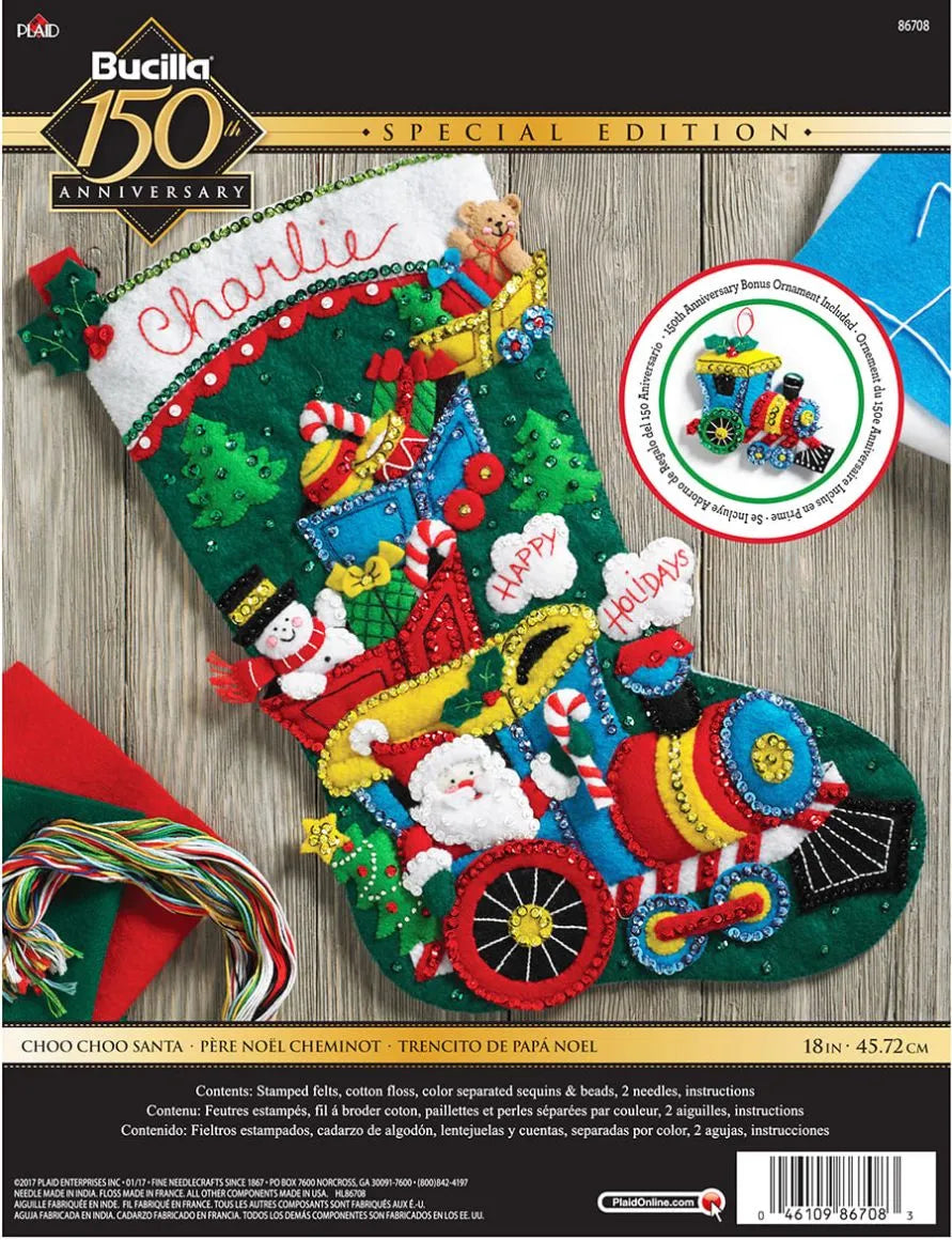 Bucilla - Choo choo santa