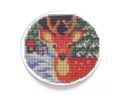 Útsaumur á hörðu spjaldi