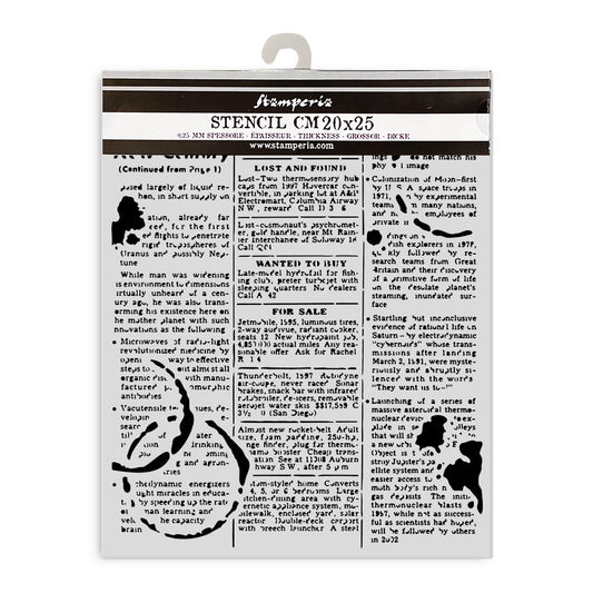 Stensill 20x25sm - Coffee and Chocolate Daily News