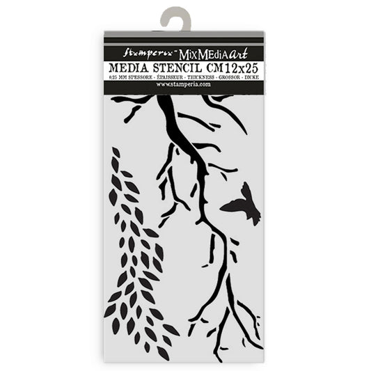Stensill 12x25sm - Create Happiness Dewdrops branches
