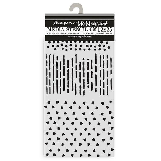 Stensill 12x25sm - Create Happiness Dewdrops patterns