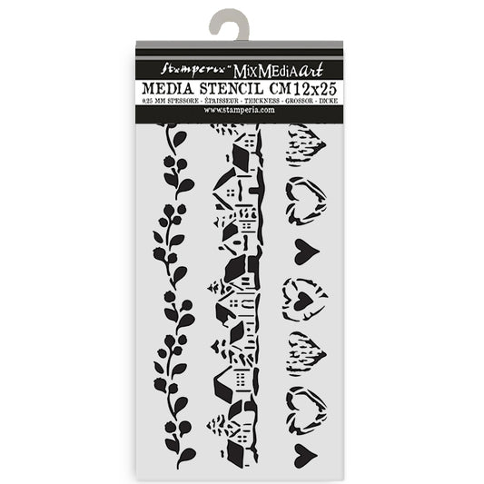 Stensill 12x25sm - The Owl's House 3 stripes