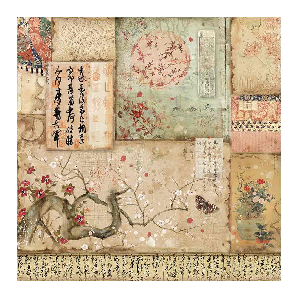 Pappír 8x8 - Oriental Garden