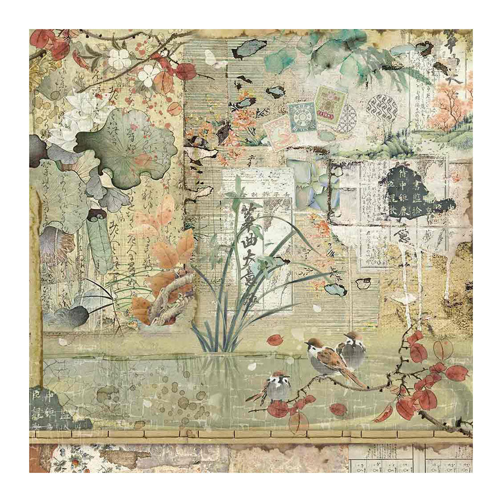 Pappír 8x8 - Oriental Garden