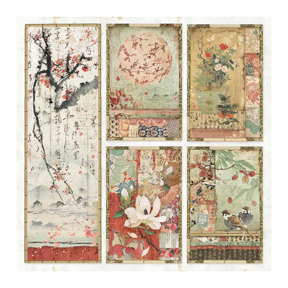 Pappír 8x8 - Oriental Garden