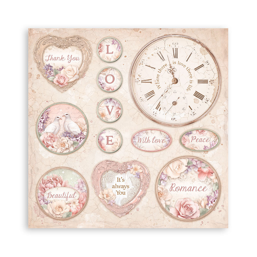 Pappír 8x8 - Romance Forever