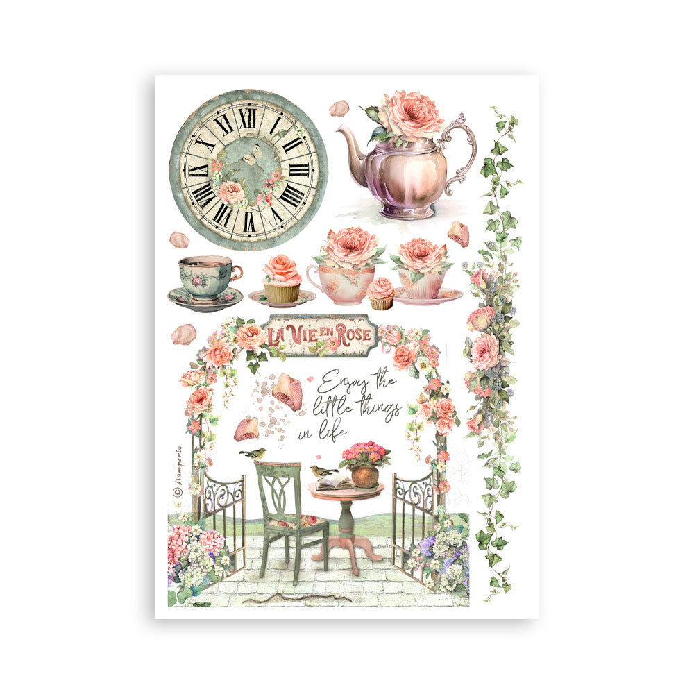 Washi pad 8stk A5 - House of Roses