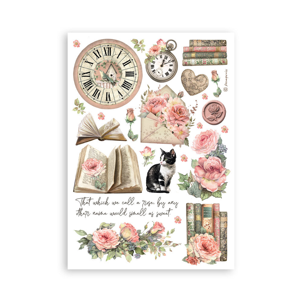 Washi pad 8stk A5 - House of Roses