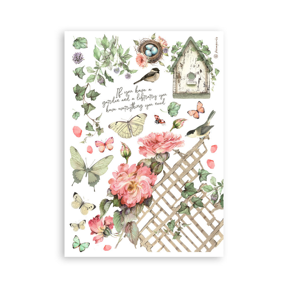 Washi pad 8stk A5 - House of Roses