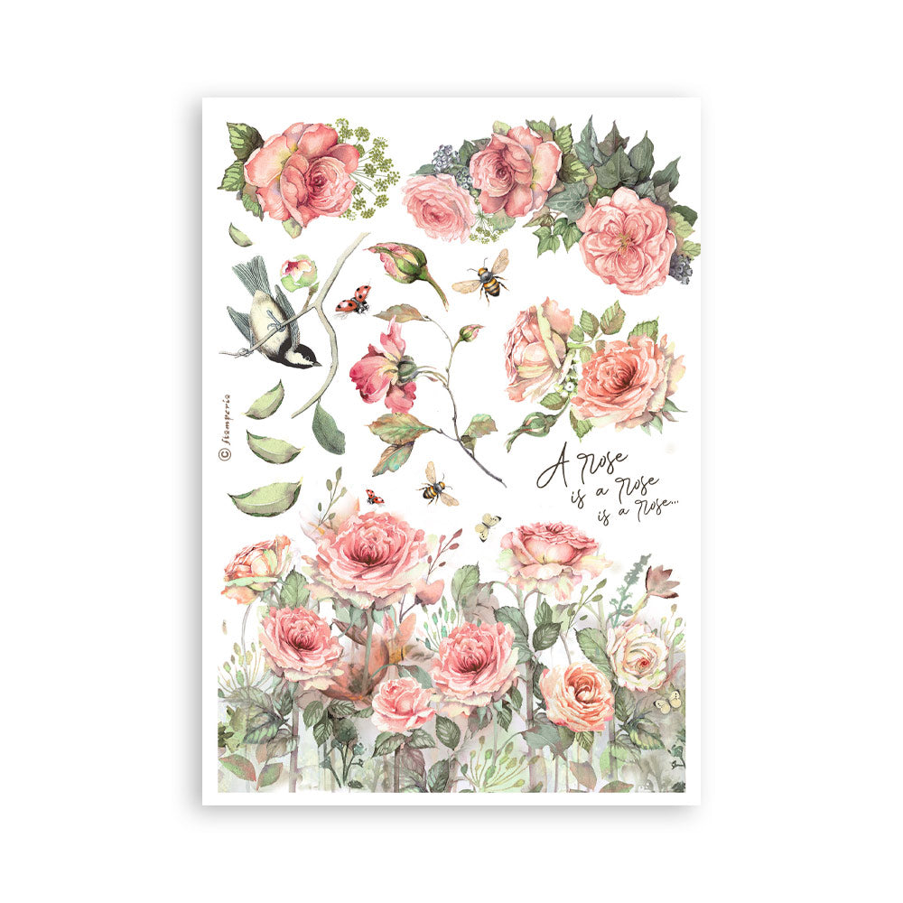 Washi pad 8stk A5 - House of Roses