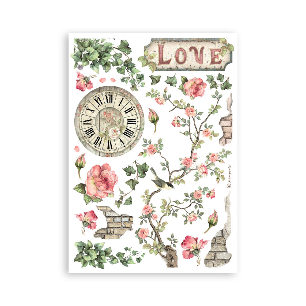 Washi pad 8stk A5 - House of Roses