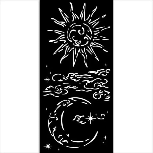 Stensill 12x25sm - Masquerade sun and moon