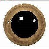 Augu - ljósbrún - 14mm 1stk