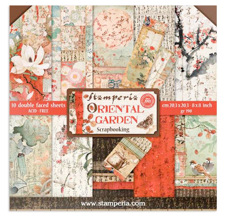 Pappír 8x8 - Oriental Garden