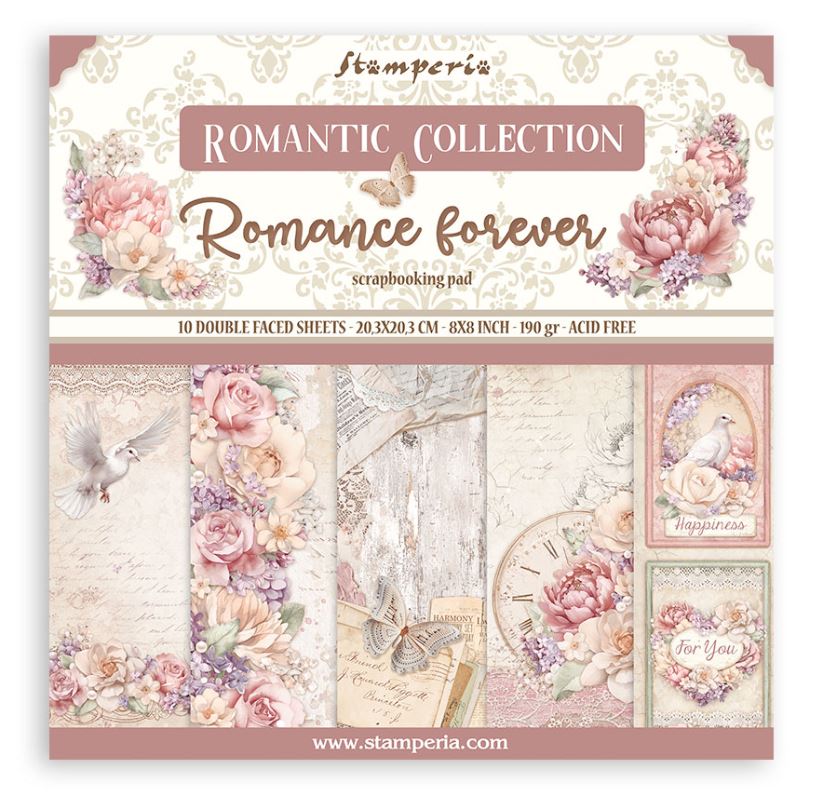 Pappír 8x8 - Romance Forever