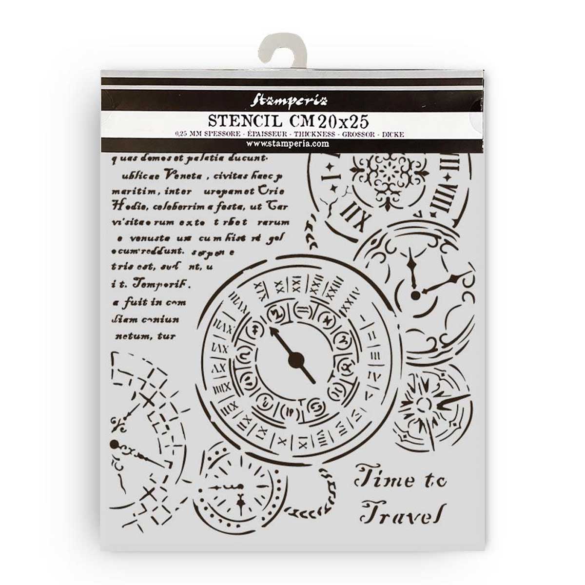 Stensill 20x25sm - Venice Time to Travel