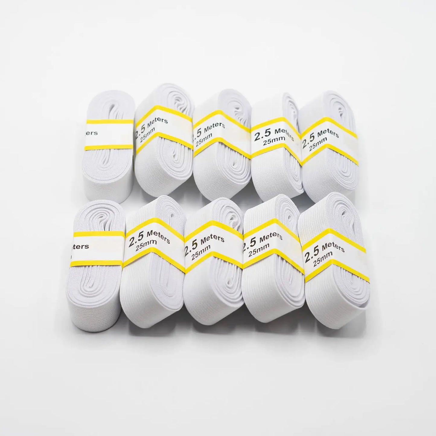 Teygja 25mm - Svört eða Hvít