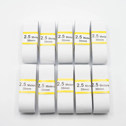 Teygja 30mm - Svört eða Hvít