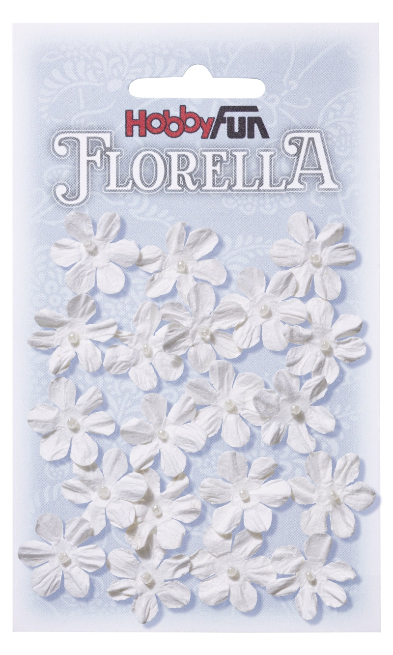 Florella Föndurblóm - Hvít "weiss"