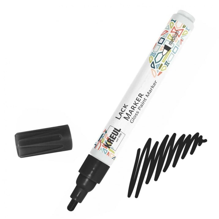 Gloss Paint Marker medium / svartur