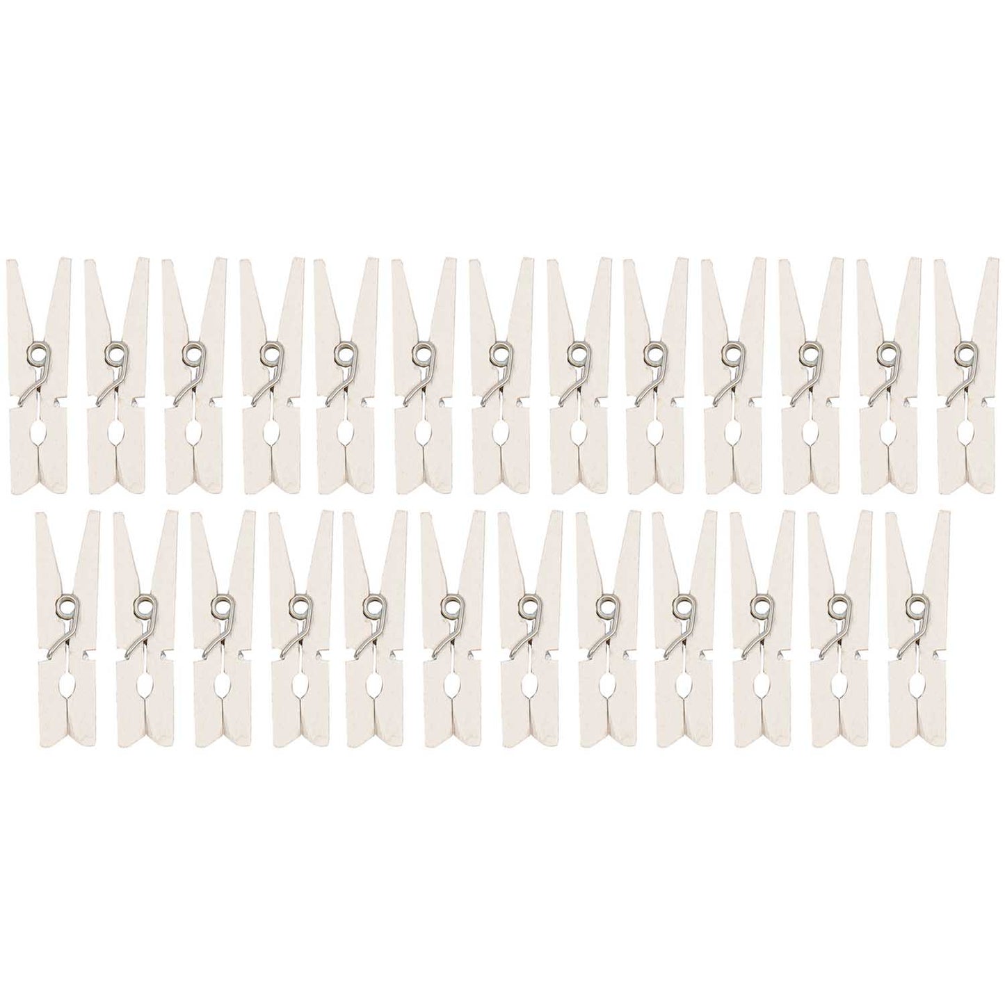 Mini-Clip white / 25stk
