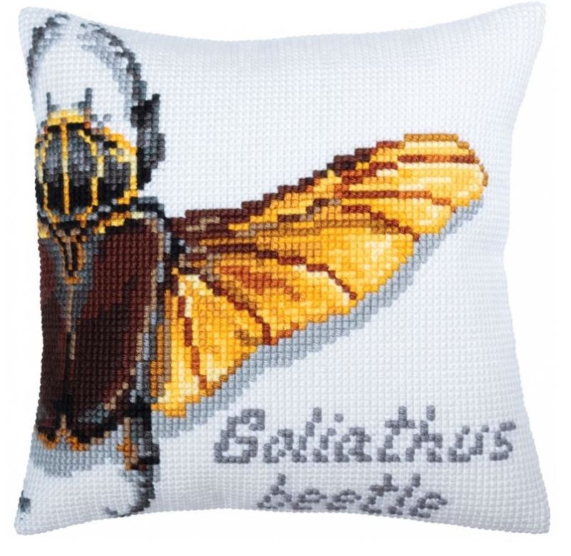 Útsaumur - "Goliathus Beetle" - 40x40cm