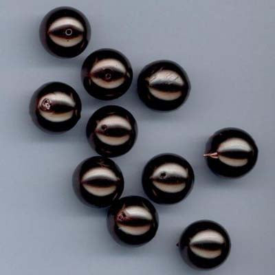 Glass Pearls 10mm - Coffee