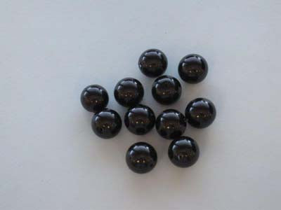 Glass Pearls 14mm - Black