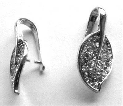 Clip with jewelry stones 29mm