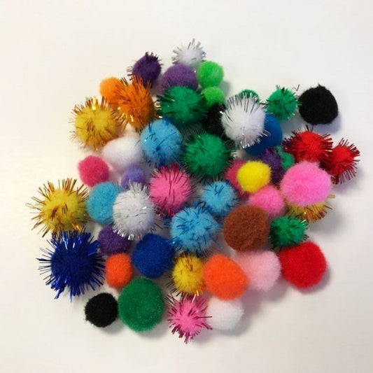 Dúskar 50stk glitter