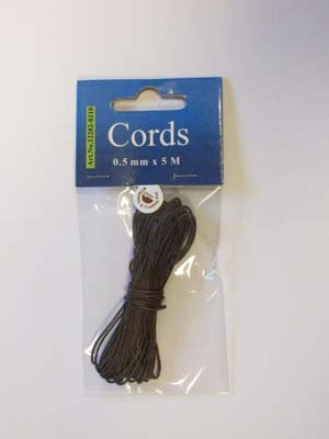 Waxed Cotton Cord 0,5mm x 5m