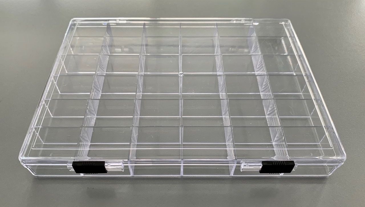 Storage Boxes 36 comp.