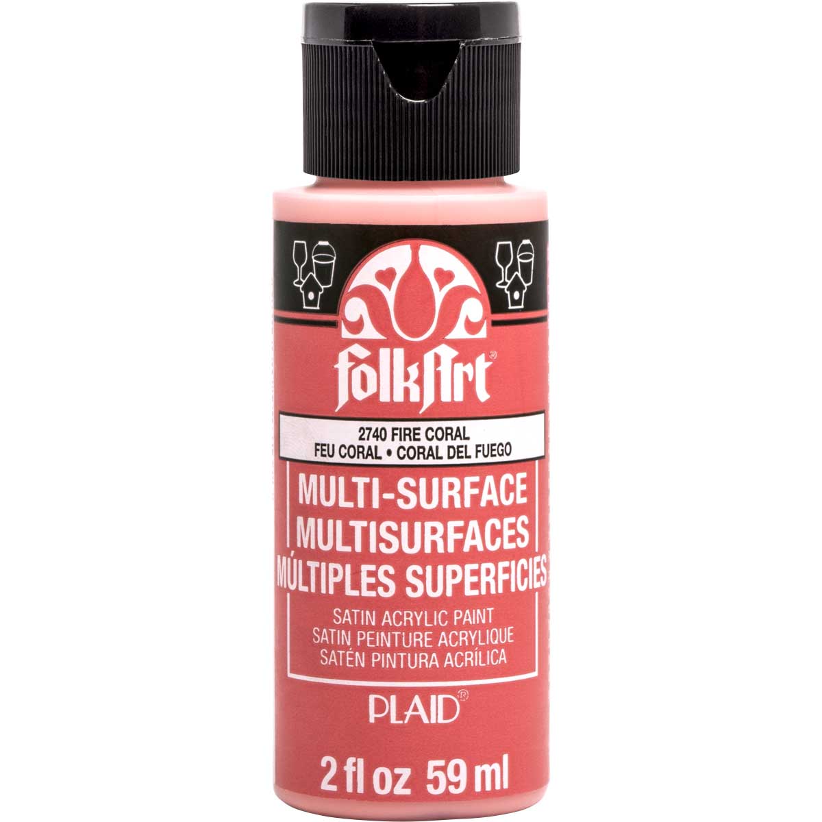 FolkArt Multi-Surface Akrílmálning 2oz - Margir litir