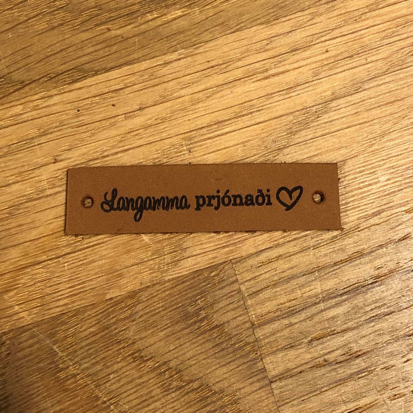 Fatamerki - Leður - Langamma prjónaði