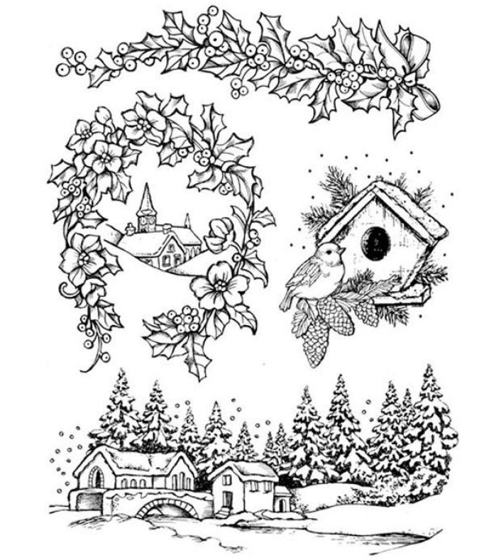 Jóla Stimpill - 14x18 Winter Landscapes