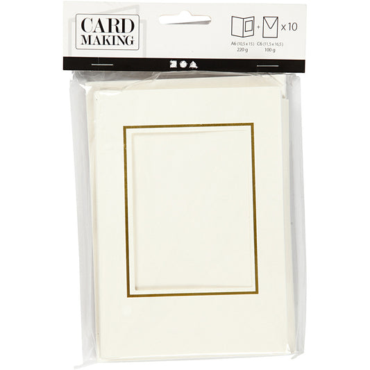 Kort með glugga - 10,5x15cm