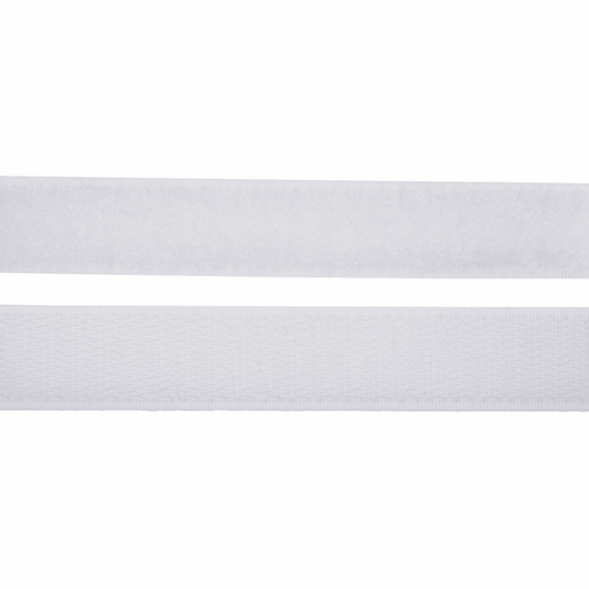 Franskur rennilás hvítur 20mm/1mtr.án líms