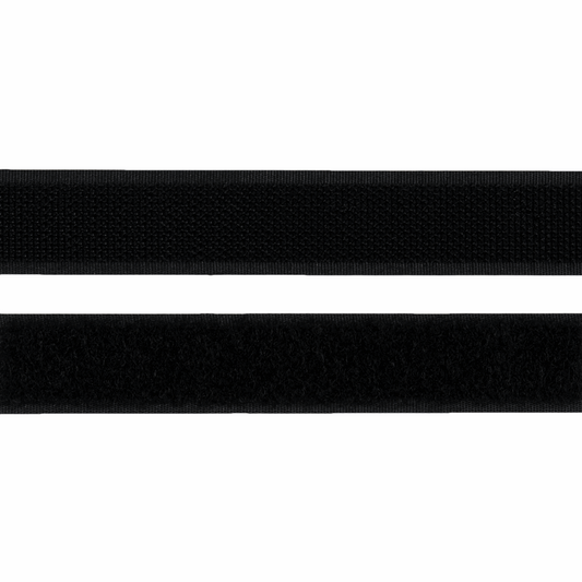 Franskur rennilás svartur 20mm/1mtr.án líms