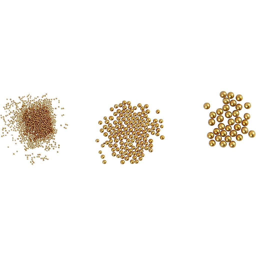 Mini Glass Beads - Gold
