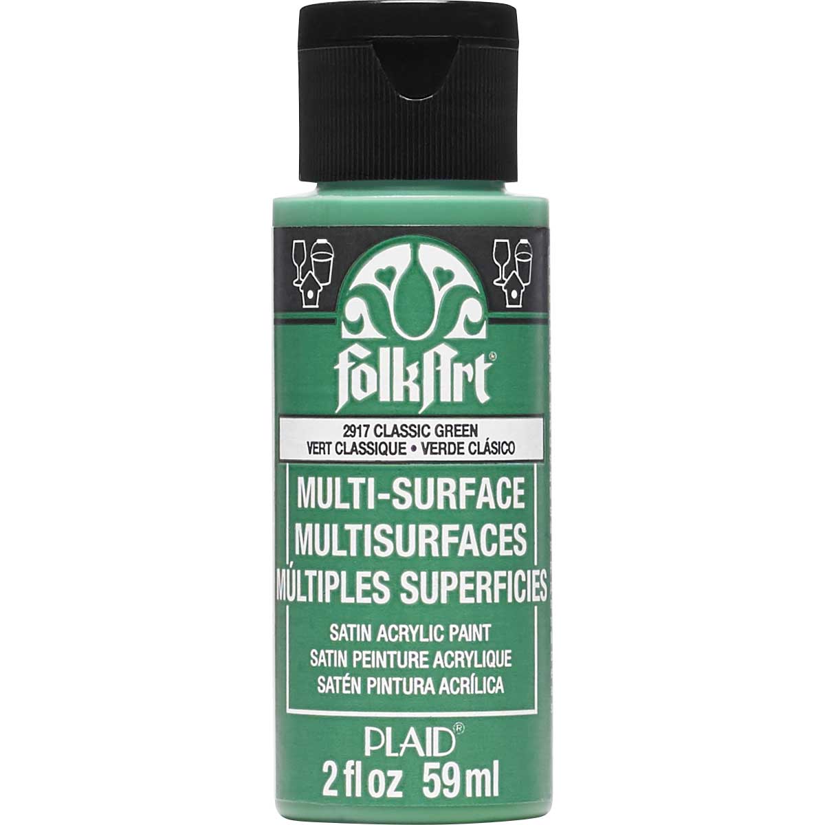 FolkArt Multi-Surface Akrílmálning 2oz - Margir litir