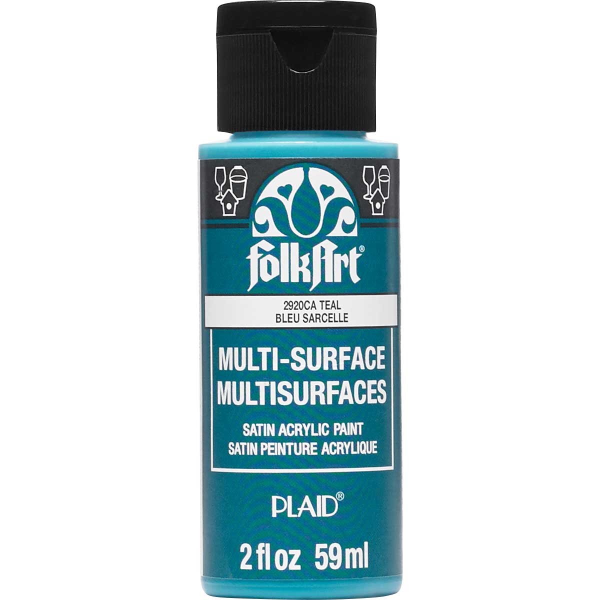 FolkArt Multi-Surface Akrílmálning 2oz - Margir litir