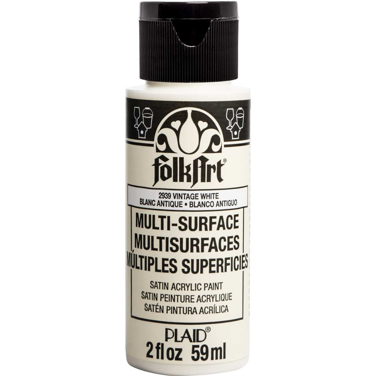 FolkArt Multi-Surface Akrílmálning 2oz - Margir litir