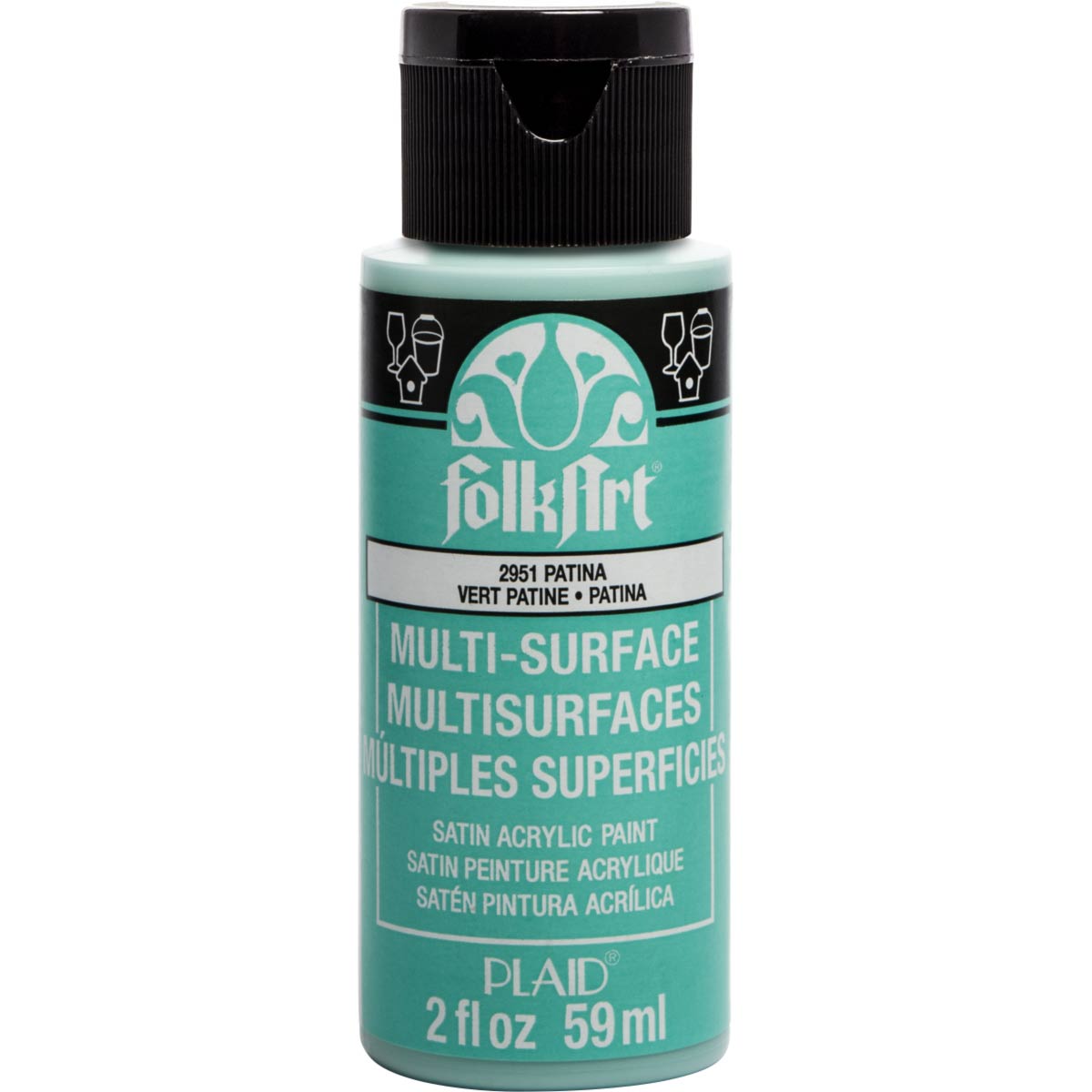 FolkArt Multi-Surface Akrílmálning 2oz - Margir litir