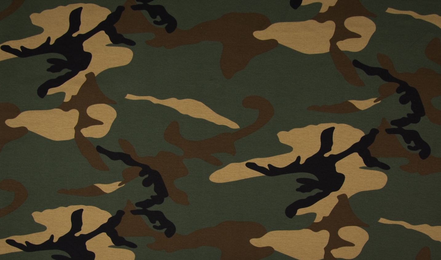 Bómullarjersey - Camouflage
