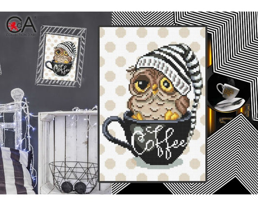 Diamond Painting - Card Kit "Invigorating coffee"